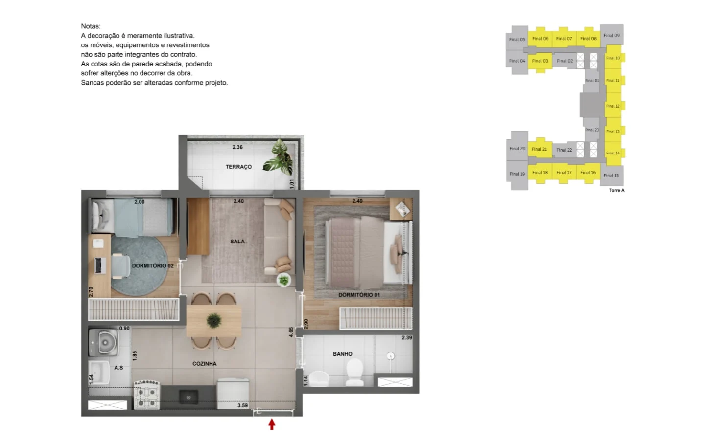 Planta Alto Chácara Santo Antônio